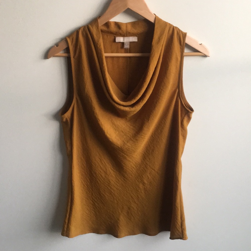 Mustard yellow BR blouse